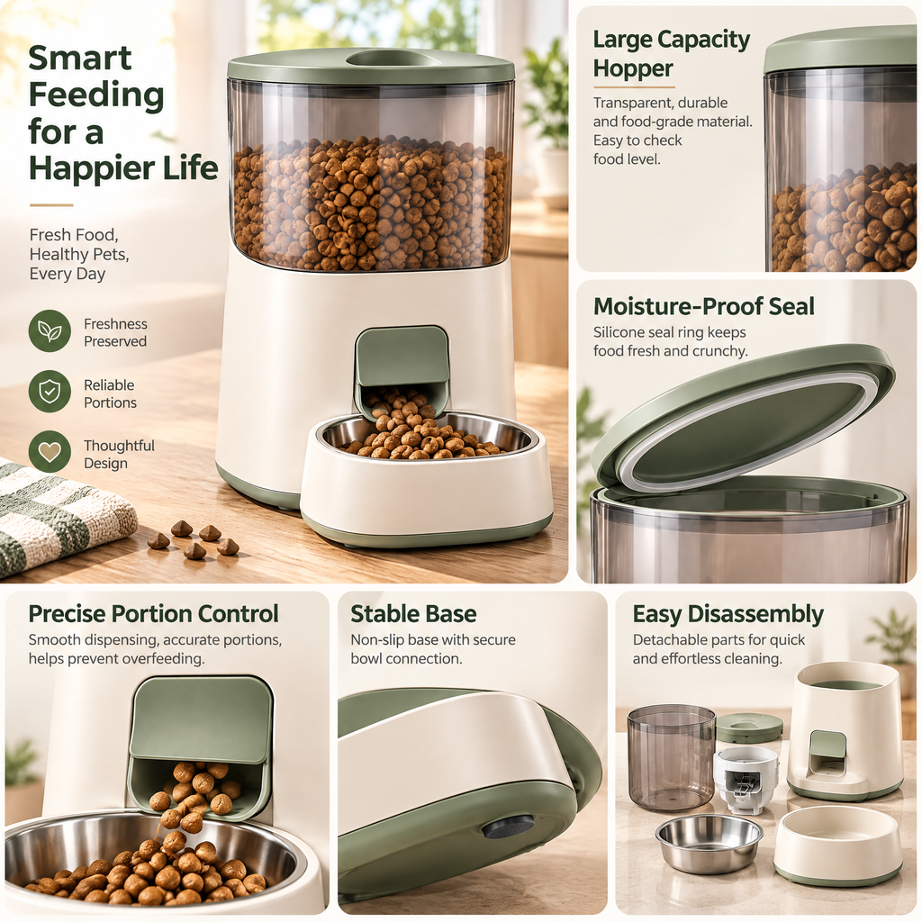Velnorell™ SmartPortion Automatic Pet Feeder