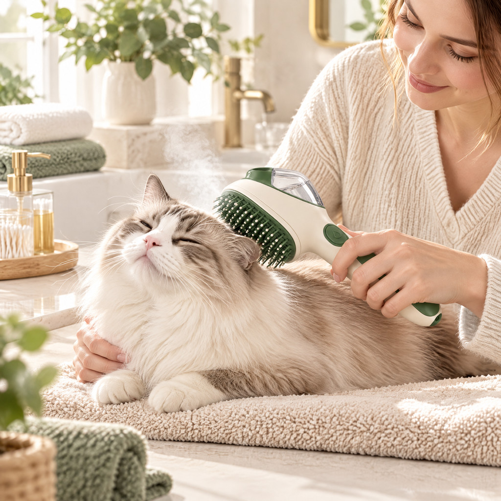 Velnorell™ MistEase Pet Grooming Brush