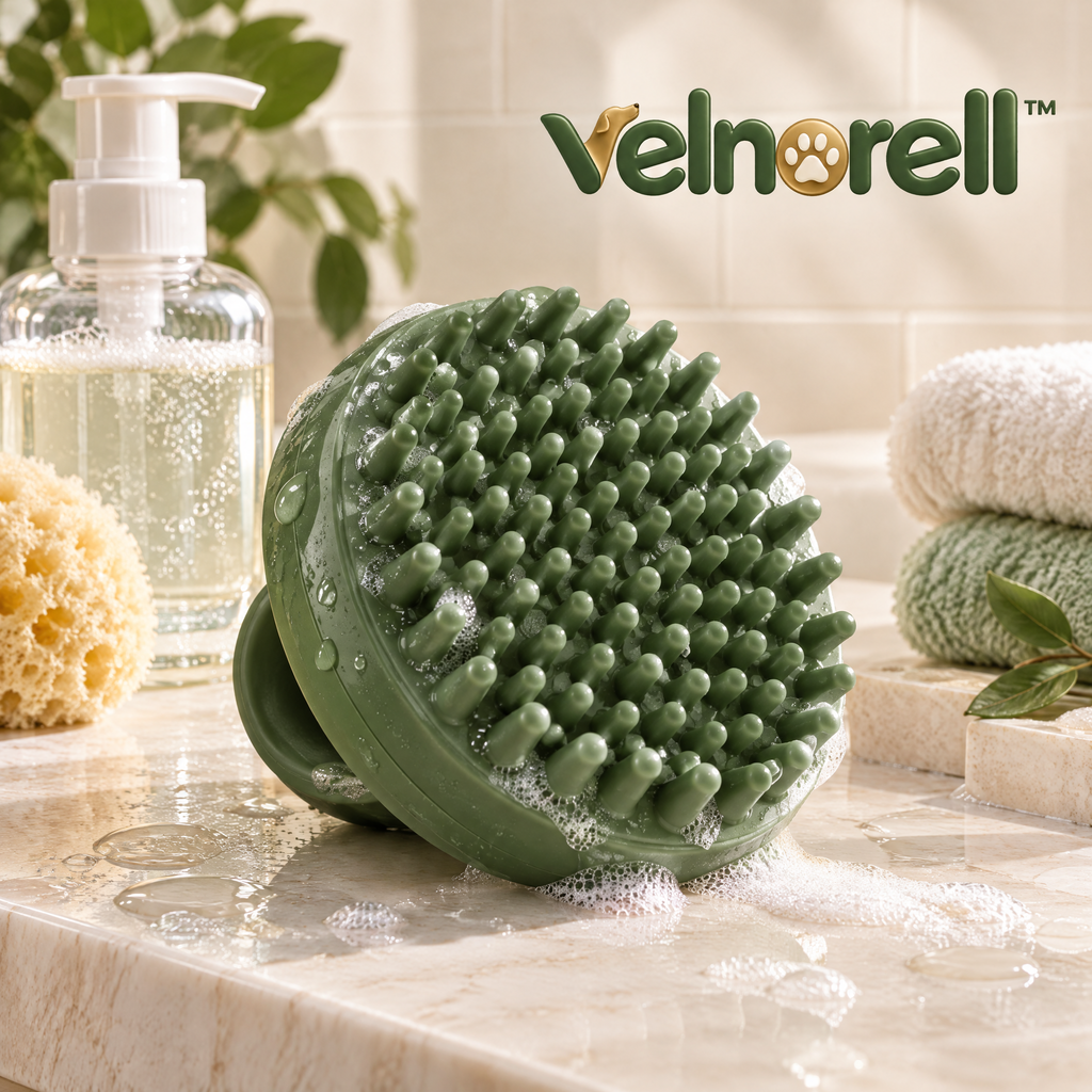 Velnorell™ SudsSoft Silicone Pet Bath Brush