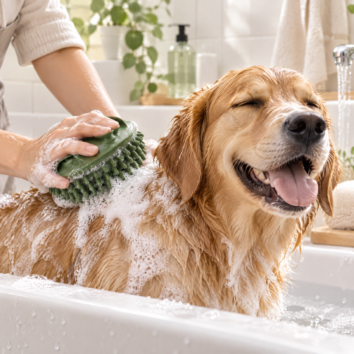 Velnorell™ SudsSoft Silicone Pet Bath Brush