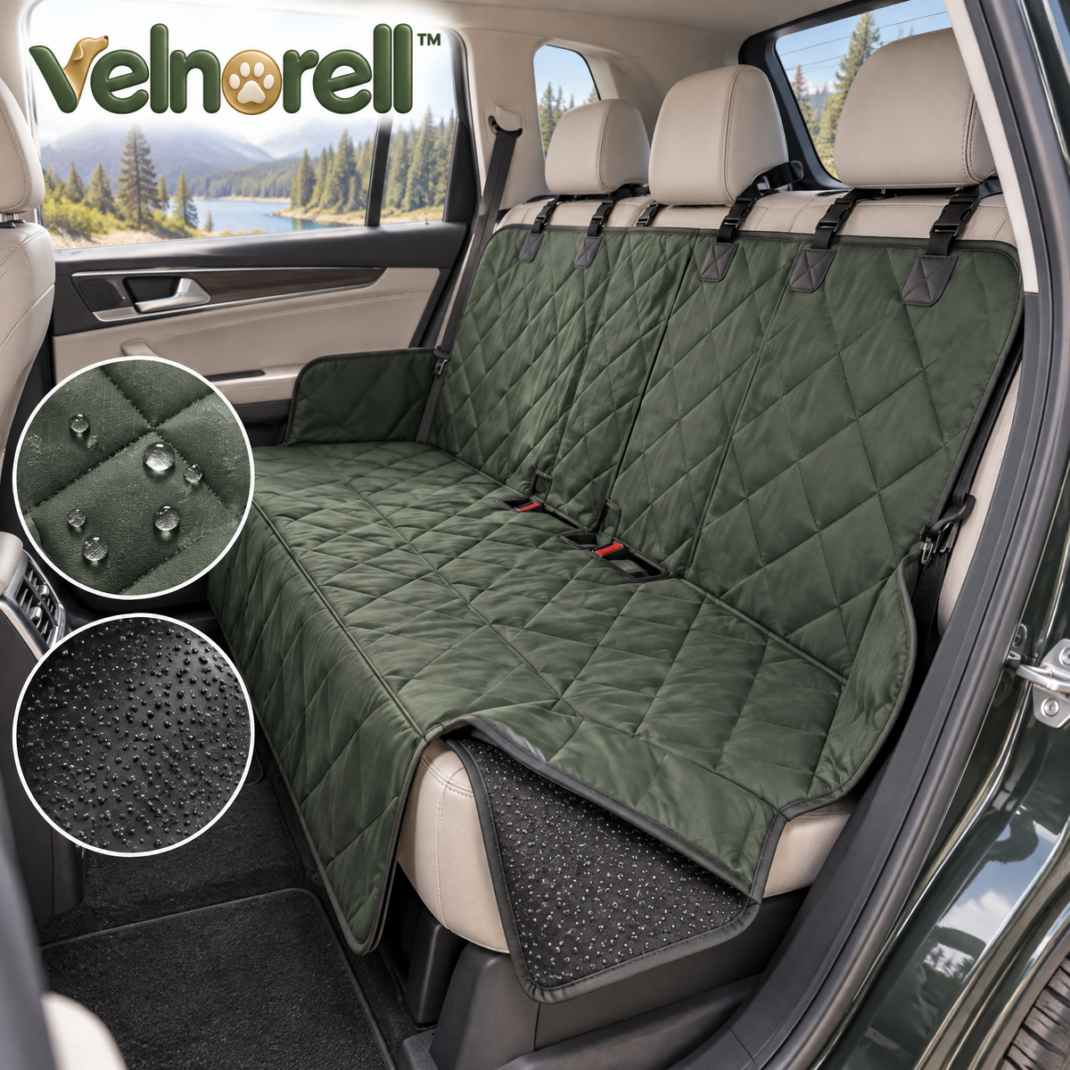 Velnorell™ RoadGuard Waterproof Dog Car Seat Cover