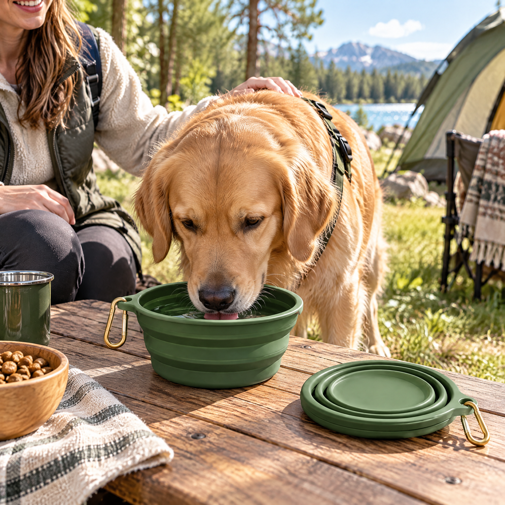 Velnorell™ PackBowl Collapsible Pet Travel Bowl