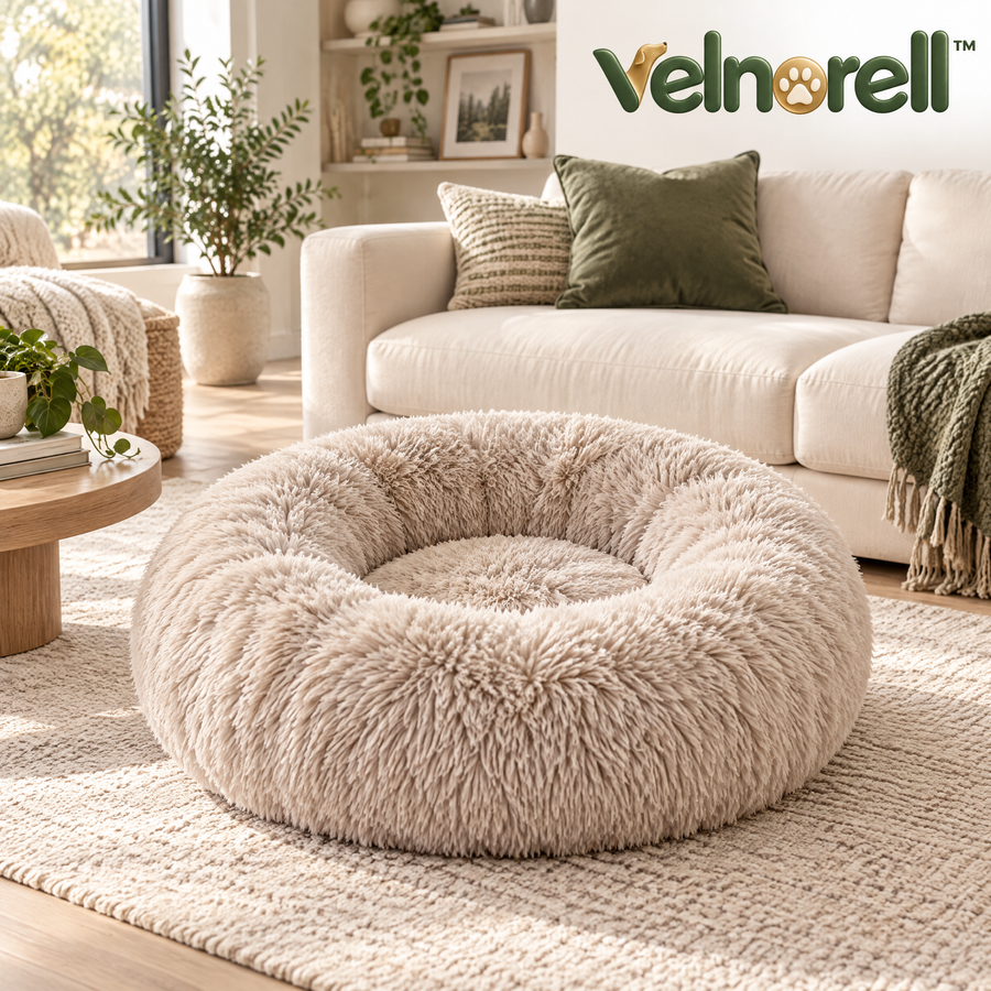 Velnorell™ CloudNest Calming Donut Pet Bed