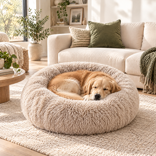 Velnorell™ CloudNest Calming Donut Pet Bed